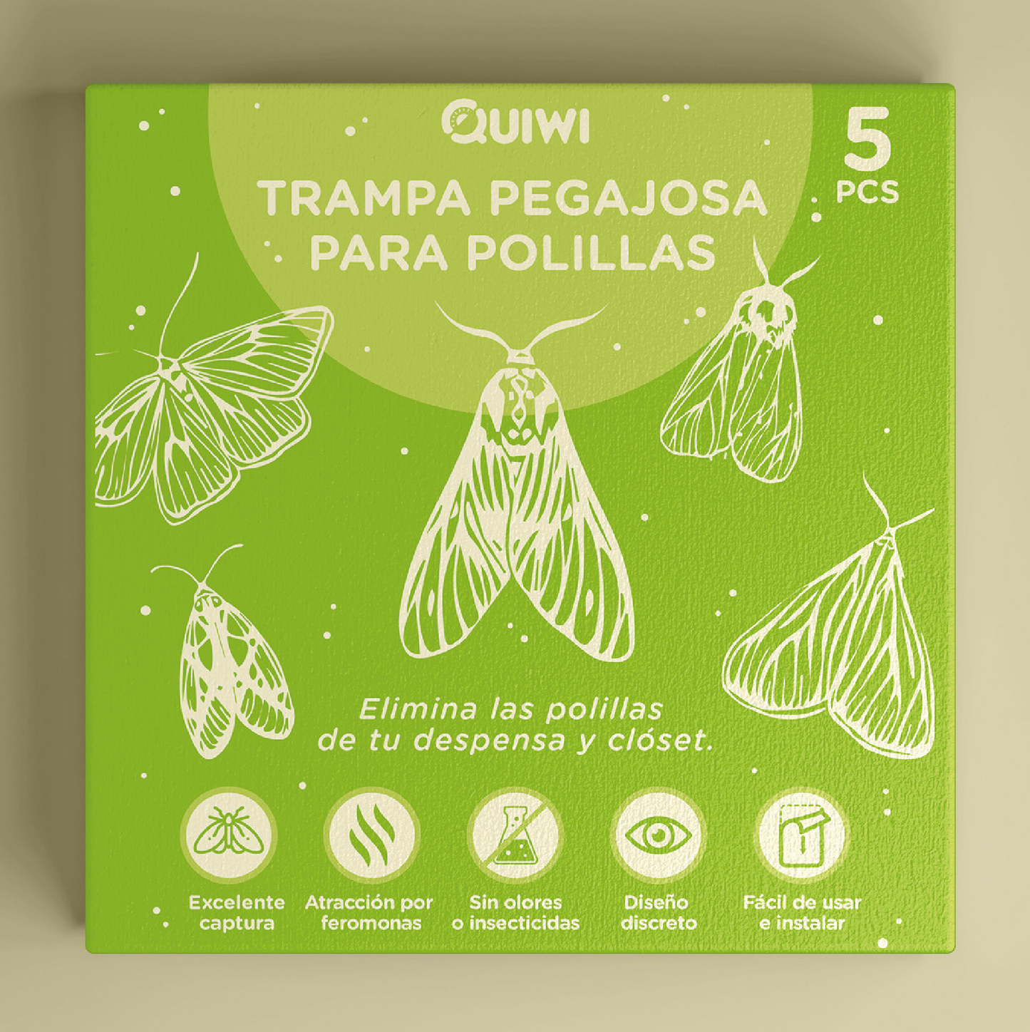 Trampa Pegajosa de Polillas (Pack 5 unidades)