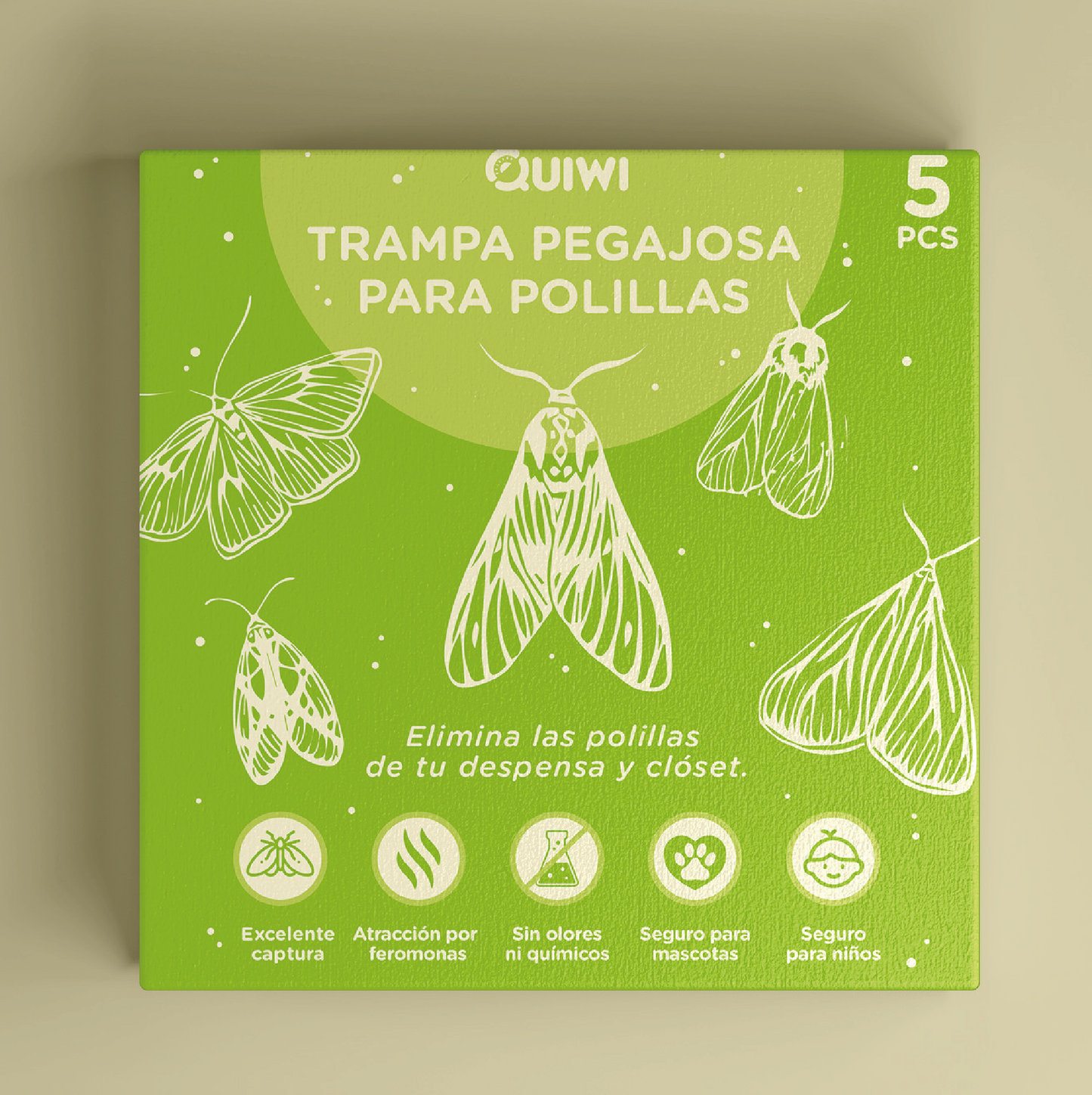 Trampa Pegajosa de Polillas (Pack 5 unidades)